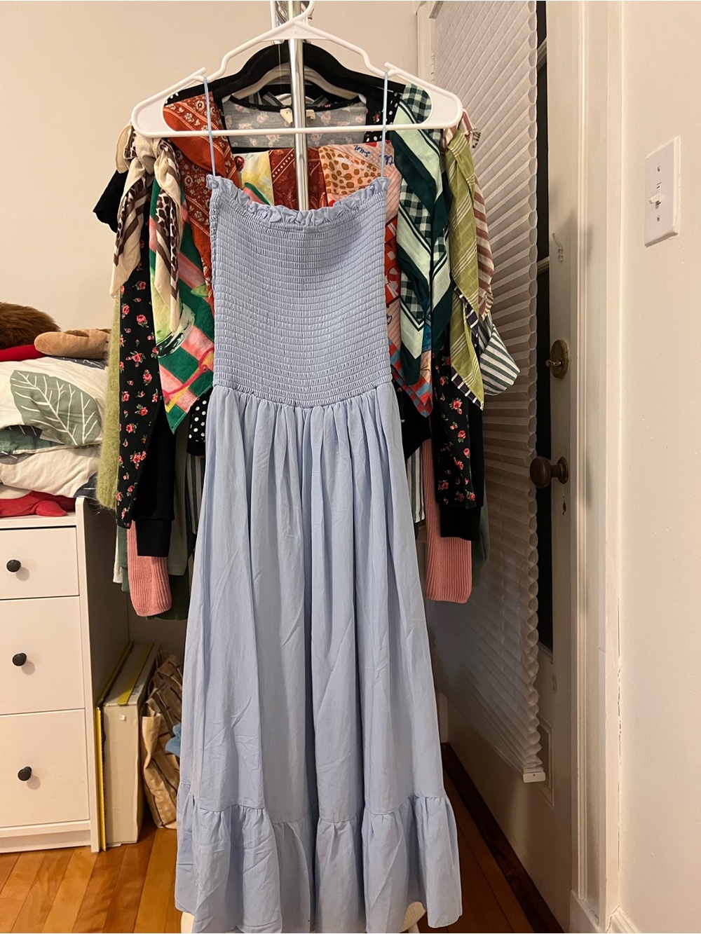 Reformation Laurine dress in Ice Water size XS